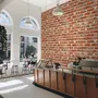 Vintage Red Orange Brick Stone Wallpaper Mural