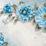 Aquarell Bohemian Blumen Fototapete