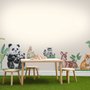 Kids Cute  Forest Animals with Trees Wall Decal Sticker