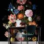 Elegant Dutch Dark Floral Bouquet Wallpaper Mural