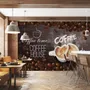 Coffee Beans with Mocha Wallpaper Mural
