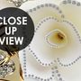 Jewelry Floral with Faux Silk Fabric Wallpaper Mural