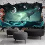 Sea Whales Sharkes Wallpaper Mural