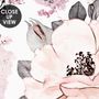 Papier peint floral rose doux et élégant pour enfants - motif apaisant pour chambre