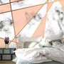 Gray Pink Marble Pattern Wallpaper Mural
