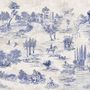 Vintage Monochrome Jouy Style Landscape Wallpaper Mural