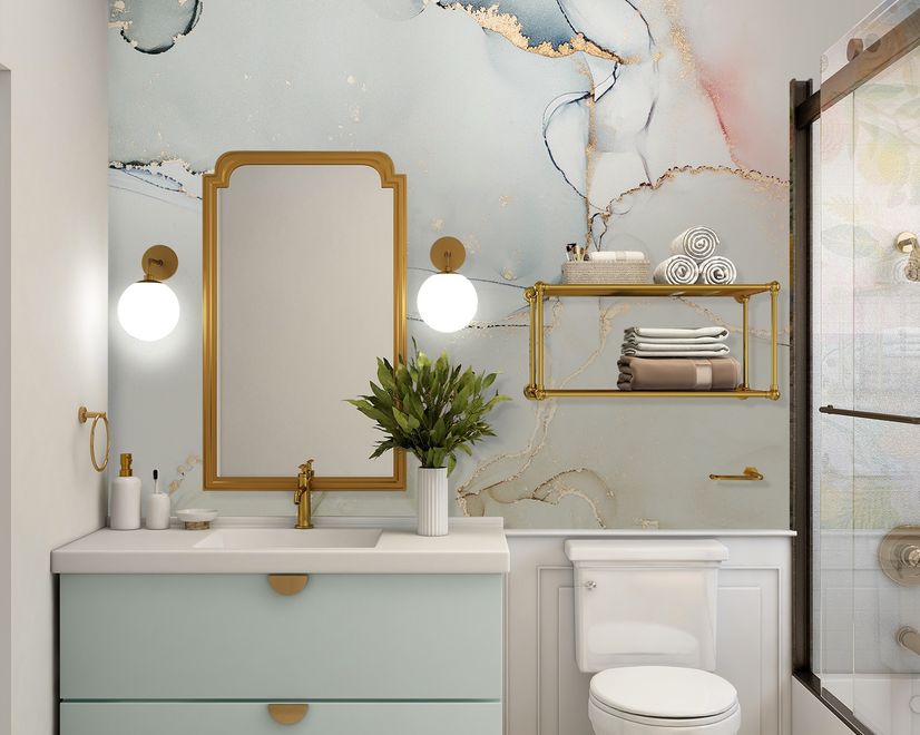 Soft Neutral Abstract Marble Art Wallpaper Mural
