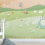 Kinderzimmer Cartoon Waldlandschaft Fototapete