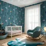 Kids Watercolor Ocean Fish Underwater Wallpaper Mural