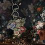 Dark Dutch Floral Bouquet with Birds Wallpaper Mural