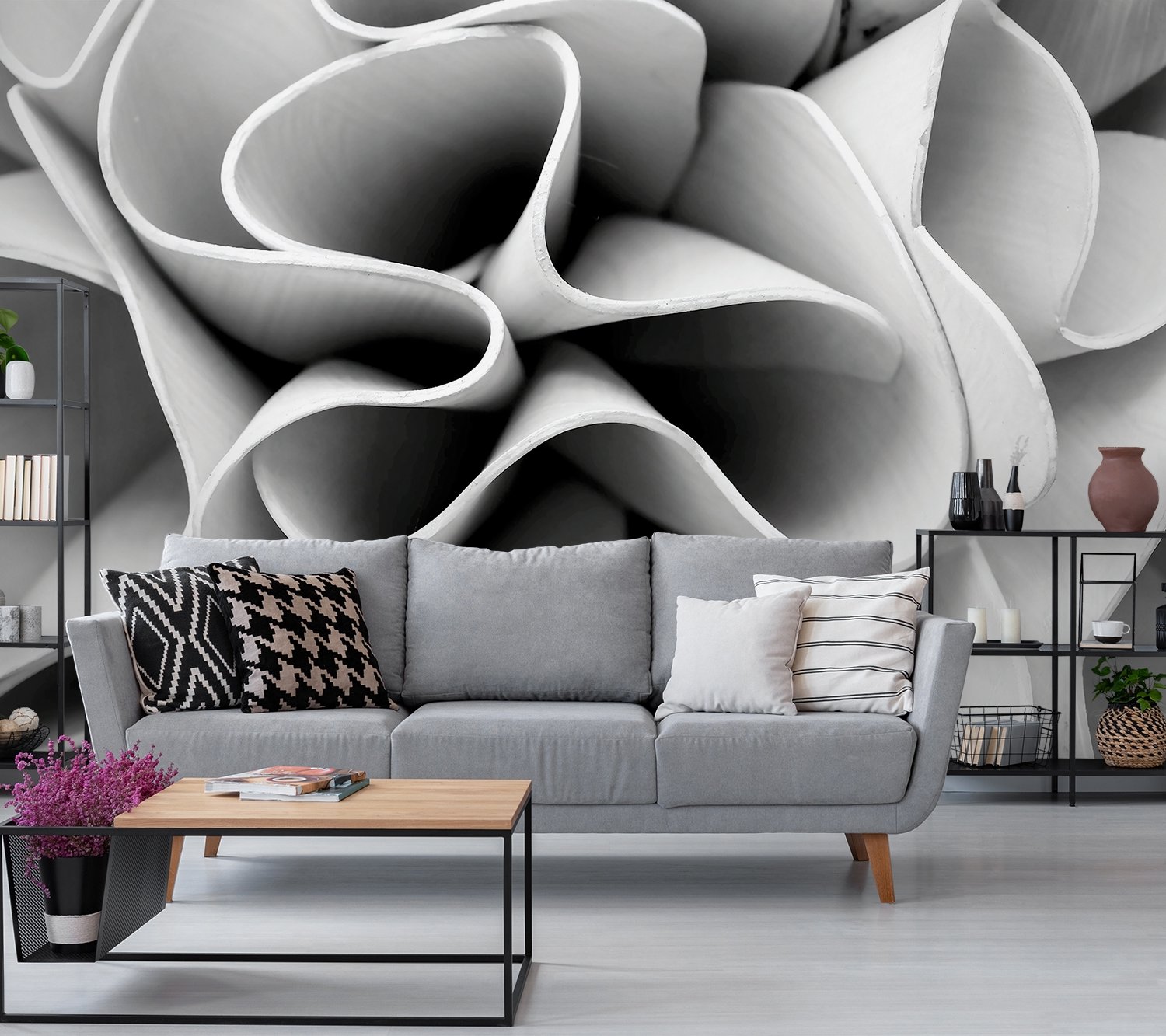 Abstract 3D Look Architecture Wallpaper Mural - Peel and Stick