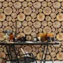 Stacked Wooden Stumps Wallpaper Mural