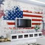 USA Flag with Statue of Liberty Wallpaper Mural