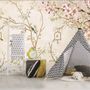 Soft Chinese Florals with Little Birds Wallpaper Mural