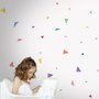 Kids Watercolor Colorful Little Triangle Wall Decal Sticker