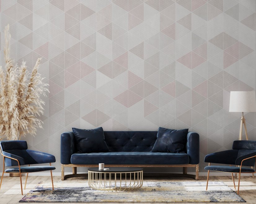 Scandinavian Style Pastel Geometric Design Wallpaper - STYLE 2