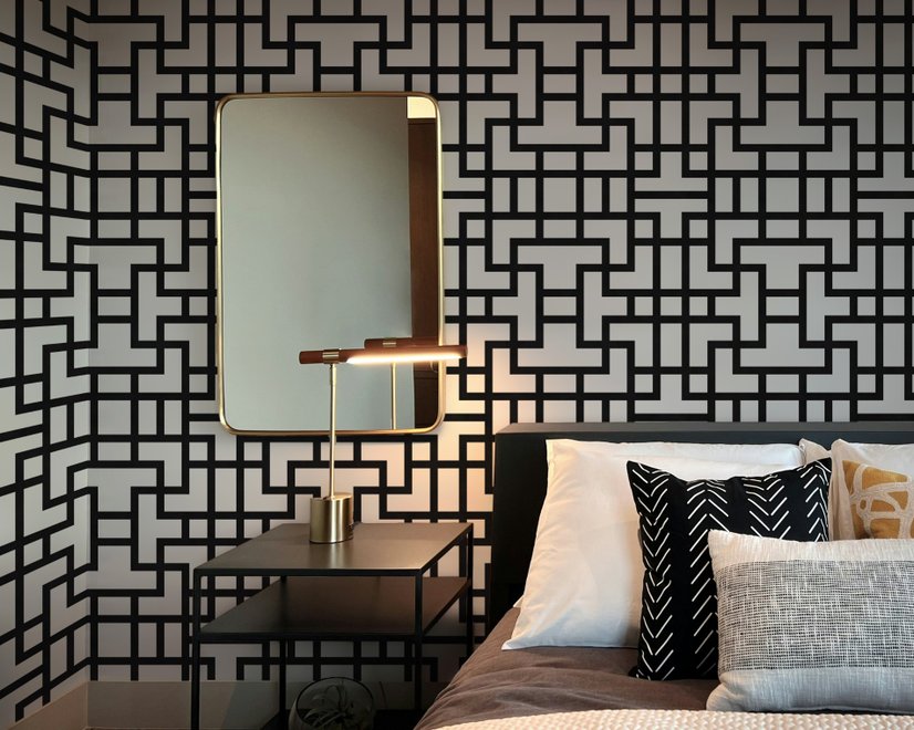 Moderne Geometrische Labyrinth-Fototapete - STIL 2