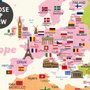 Papier Peint Panoramique Éducatif et Coloré pour Enfants avec Carte du Monde