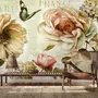 Vintage Hydrangea Wallpaper Mural