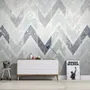 Zigzag Pattern with Dot Work Wallpaper Mural