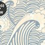 Watercolor Ocean Waves Wallpaper Mural