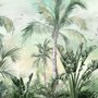 Exotic Palm Tree Landscape Wallpaper Mural