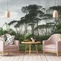 Tropical Forest and Horned Deer Wallpaper Mural