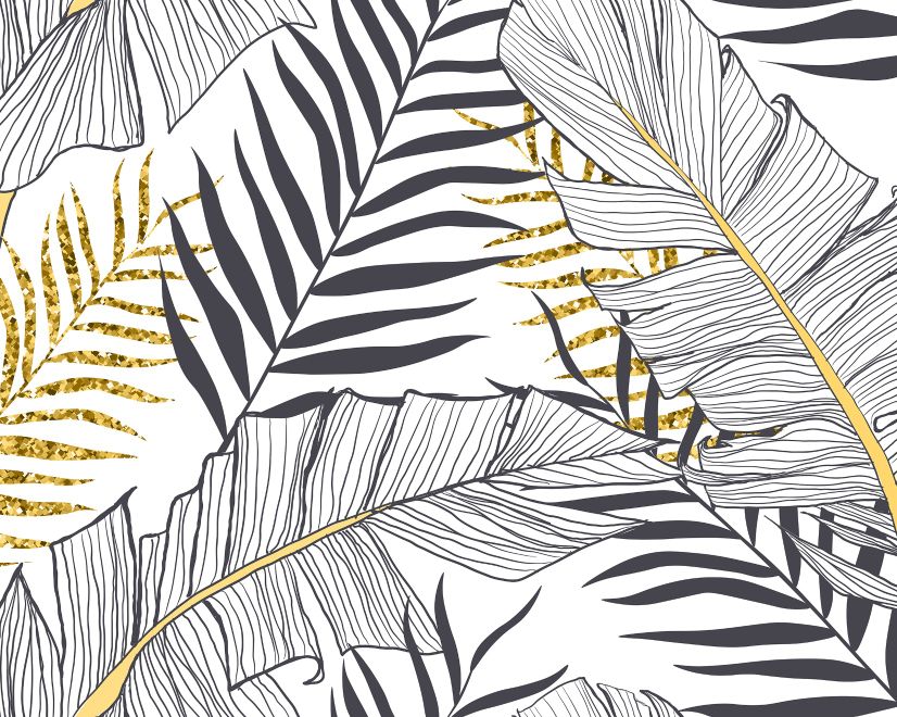 Tropical Leaf Wallpaper Mural
