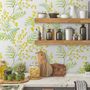 Yellow Herbs Floral Wallpaper Mural