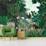 Exotic Forest Painting Landscape Wallpaper Mural