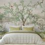 Misty Lake Landscape and Japanese Garden Wallpaper Mural