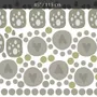 Kids Gray Cat Paw with Polka Dots Wall Decal Sticker