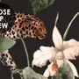 Watercolor Dark Tropical Art with Leopard Wallpaper Mural