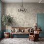 Monochrome Tropical Botanical Wallpaper Mural