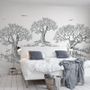 Charcoal Tree Drawing Wallpaper Mural
