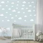 Nursery White Little Cloud Wall Decal Sticker