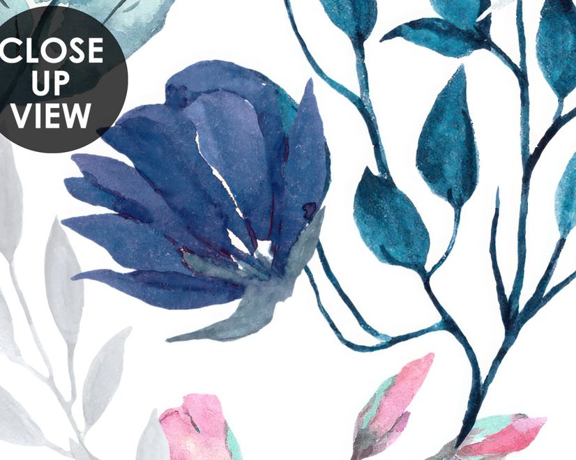Watercolor Spring Floral Wallpaper Mural
