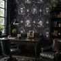 Dark Romantic  Gothic Skull Cage Wallpaper Mural 