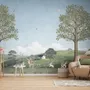 Kids Forest Animals Landscape Wallpaper Mural