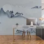 Watercolor Mountain Landscape Wallpaper Mural