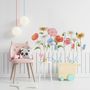 Colorful Wildflowers Wall Decal Sticker