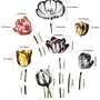 3D Dutch Floral Colorful Tulips Wall Decal Sticker