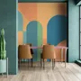Geometric Abstract Shape Art Deco Wallpaper Mural