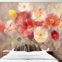 Oil Painting Poppy Floral Wallpaper Mural