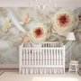 Soft Bloom Lace Bird Wallpaper Mural