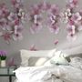 Cherry Blossom with Pink Birds Wallpaper Mural