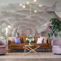 3D Embossed Look Flowers and Butterfly Wallpaper Mural