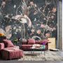 Chinoiserie Peony Blossom with Chinese Birds Wallpaper Mural