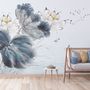 Lotus Floral Art Wallpaper Mural