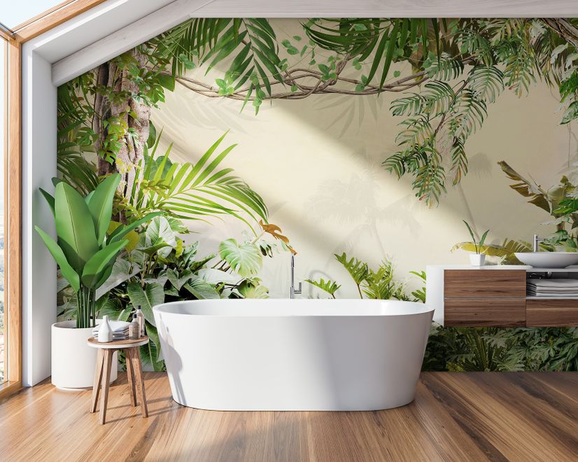 Magical Tropical Rainforest Wallpaper Mural
